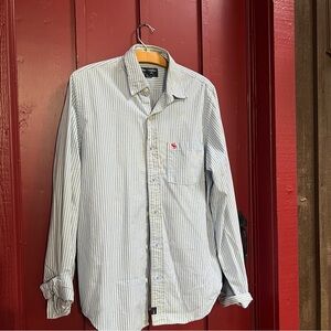 Abercrombie & Fitch vintage Blue Striped Button-Down Shirt